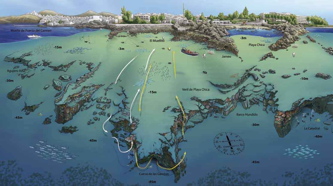 Ficha del punto de buceo — Agujero azul